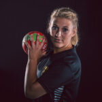 Sportler Porträt Foto einer Handballerin, NHC Northeim