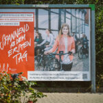 Großformat Plakat mit Imagefoto zur Ausbildung bei der Sparkasse Einbeck