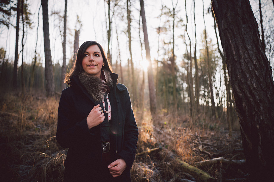 Foto-Shoot im Wald mit Tatjana