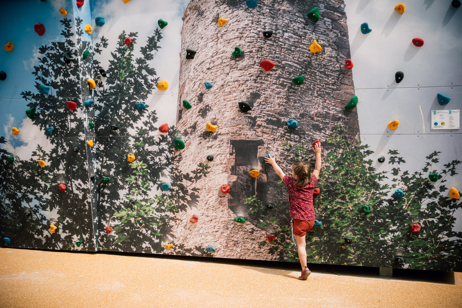 Ein Motiv für die Kletterwand